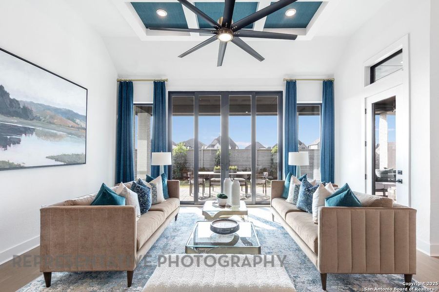 Furnished interior view inside a new home in The Ranches at Creekside, Boerne (Image 27). Furnished interior view inside a new home in The Ranches at Creekside, Boerne (Image 27).