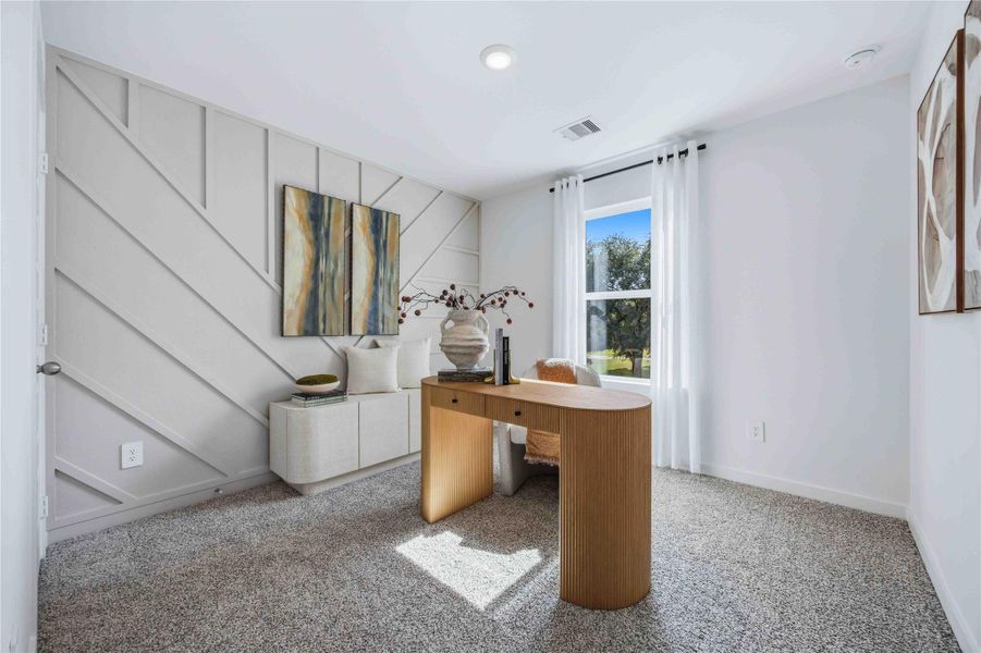 Furnished interior view inside a new home in Highland Court, Houston (Image 30).
