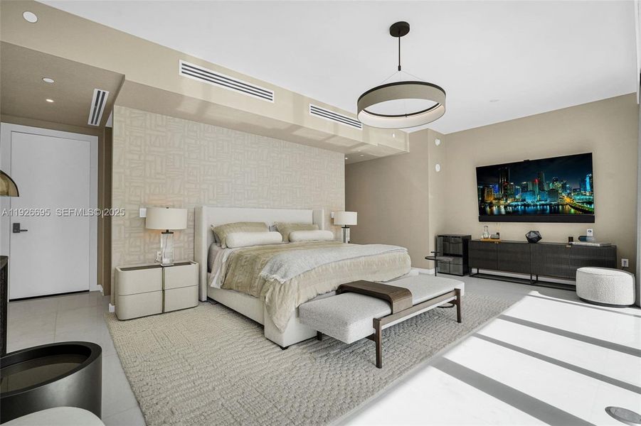 Furnished interior view inside a new home in , Miami (Image 34).