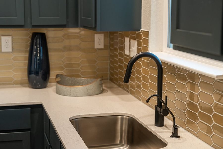 Emser® Picket™ mosaic tile backsplash