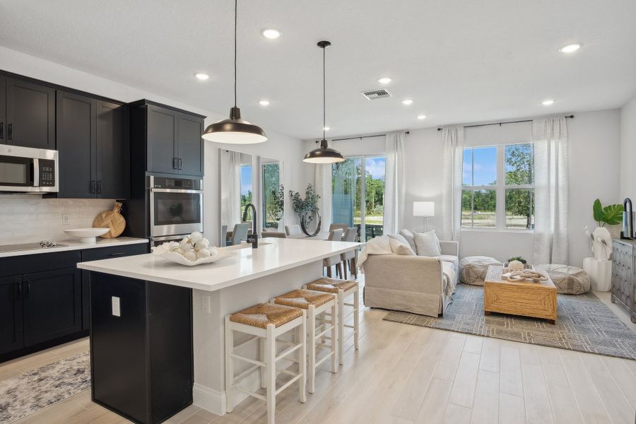 Kitchen with center island