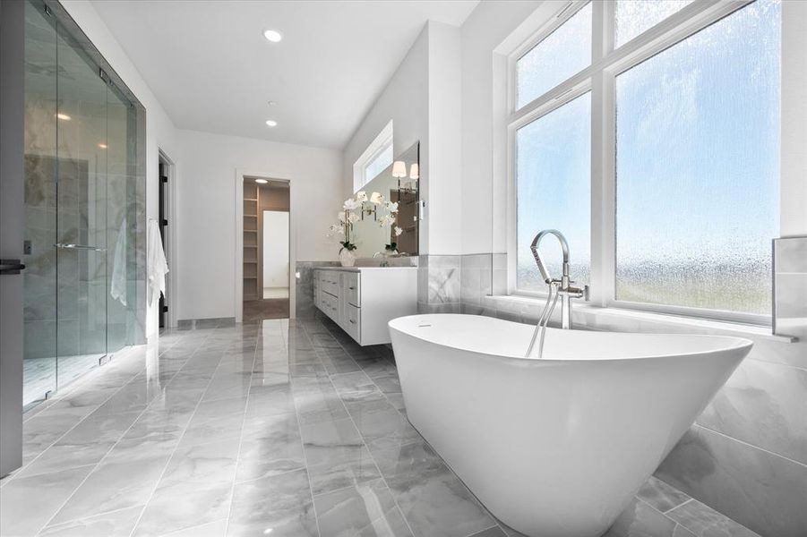 Furnished interior view inside a new home in The Highlands, Northlake (Image 29).