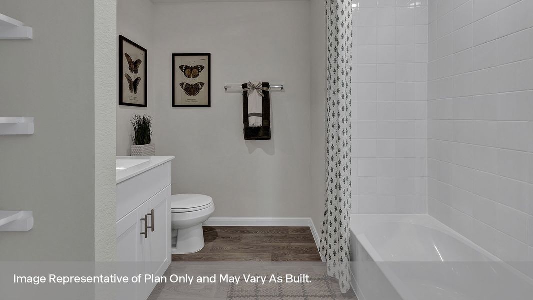 Furnished interior view inside a new home in Whisper South, San Marcos (Image 28).