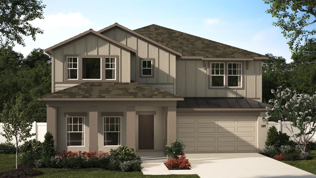 Representative exterior photo of a completed home built from the Wilshire by Risewell Homes in Trinity Lakes, Groveland, FL (Image 13). Representative exterior photo of a completed home built from the Wilshire by Risewell Homes in Trinity Lakes, Groveland, FL (Image 13).