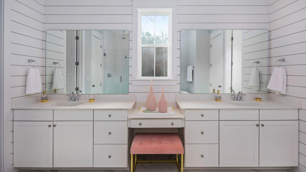 Furnished interior view inside a new home in Sweetgrass at Summers Corner, Summerville (Image 9).