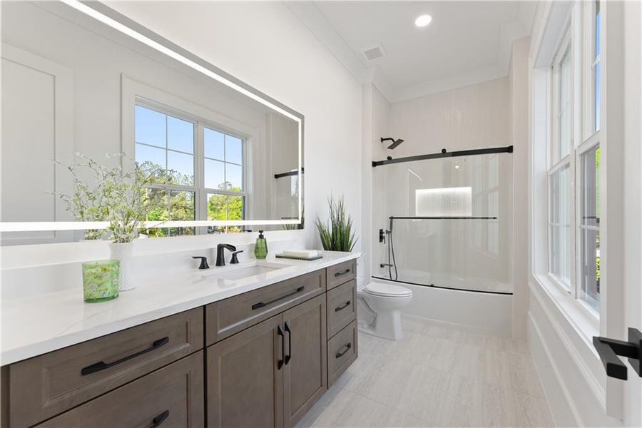 Furnished interior view inside a new home in , Monroe (Image 31).