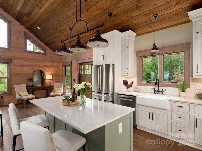 Furnished interior view inside a new home in , Maggie Valley (Image 15).