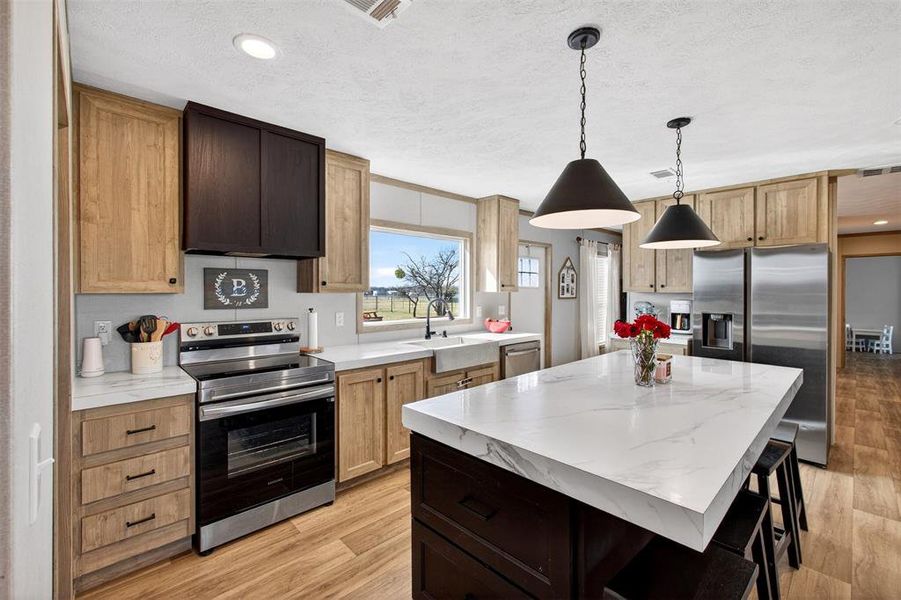 Furnished interior view inside a new home in , Ponder (Image 6).