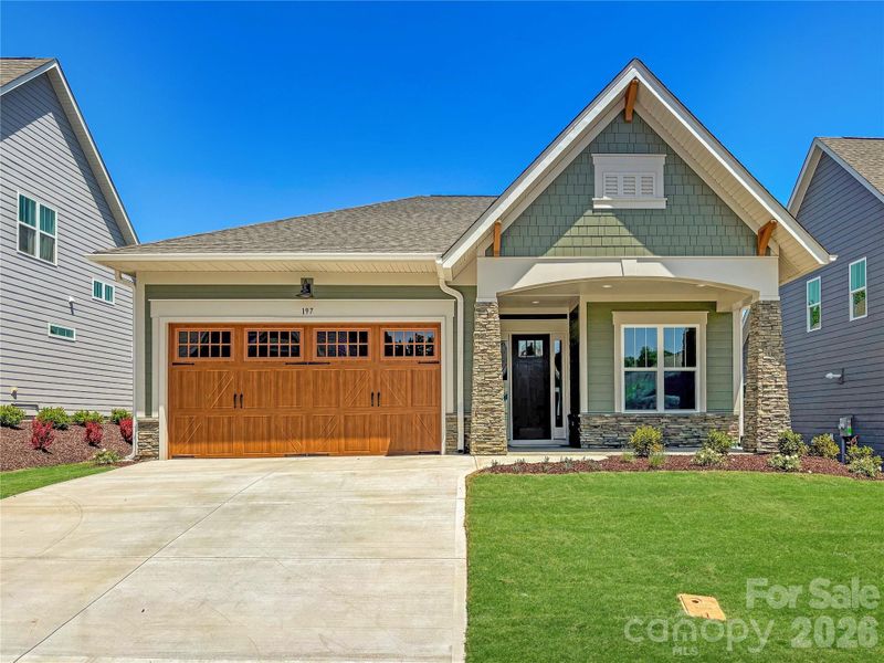 Front exterior of a new home in Cumberland, Concord, NC, highlighting curb appeal (Image 1). Front exterior of a new home in Cumberland, Concord, NC, highlighting curb appeal (Image 1).