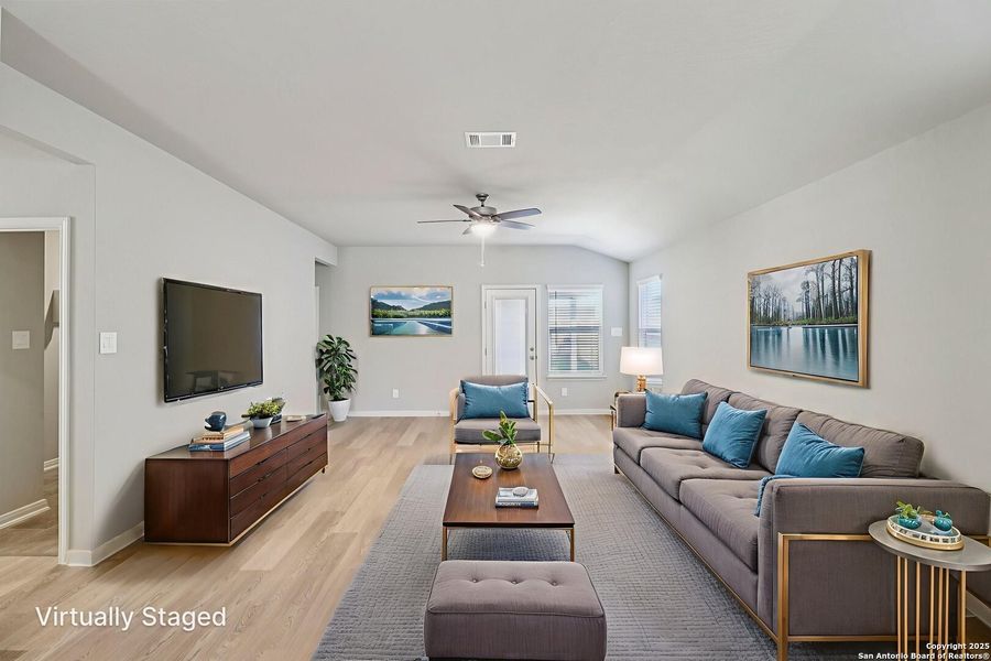 Furnished interior view inside a new home in Estancia Ranch - Premier Series, San Antonio (Image 5).
