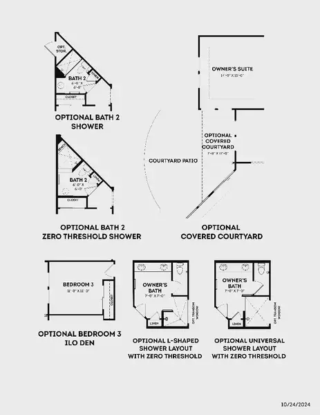 2D floor plan layout for the Promenade by Epcon Communities in Lakeside at Millican Reserve, College Station, TX (Image 33).