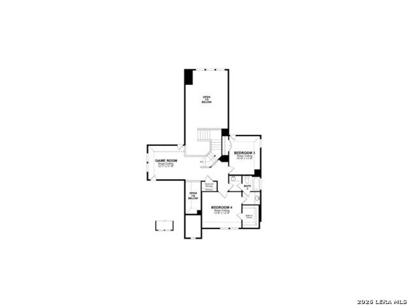 2D floor plan layout of this home in , Schertz, TX (Image 3).