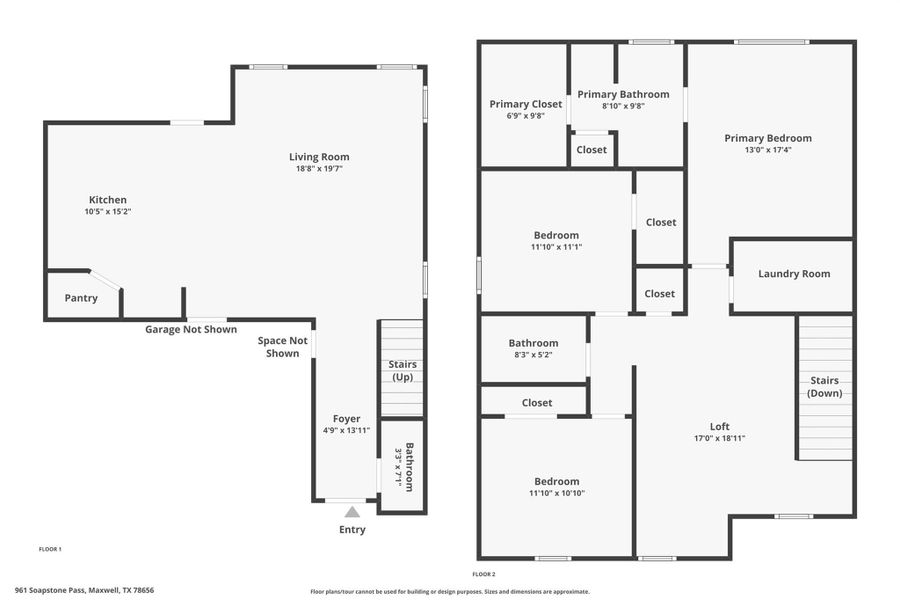 2D floor plan layout of this home in Sunset Oaks: Ridgepointe Collection, Maxwell, TX (Image 5). 2D floor plan layout of this home in Sunset Oaks: Ridgepointe Collection, Maxwell, TX (Image 5).