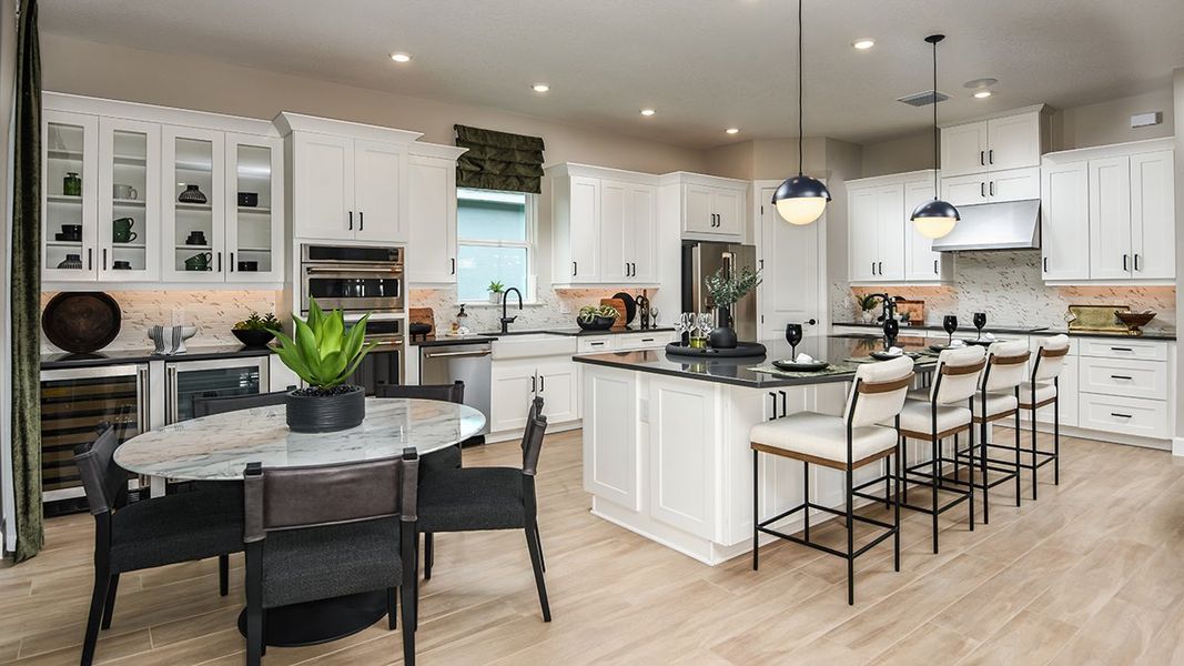 Representative furnished interior of a home built from the Pallazio by Taylor Morrison in Esplanade at Westview, Kissimmee (Image 9). Representative furnished interior of a home built from the Pallazio by Taylor Morrison in Esplanade at Westview, Kissimmee (Image 9).
