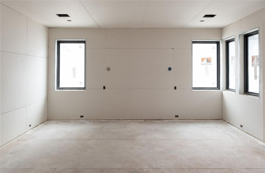 Unit A/D Primary Bedroom. Progress as of 4/15/26.