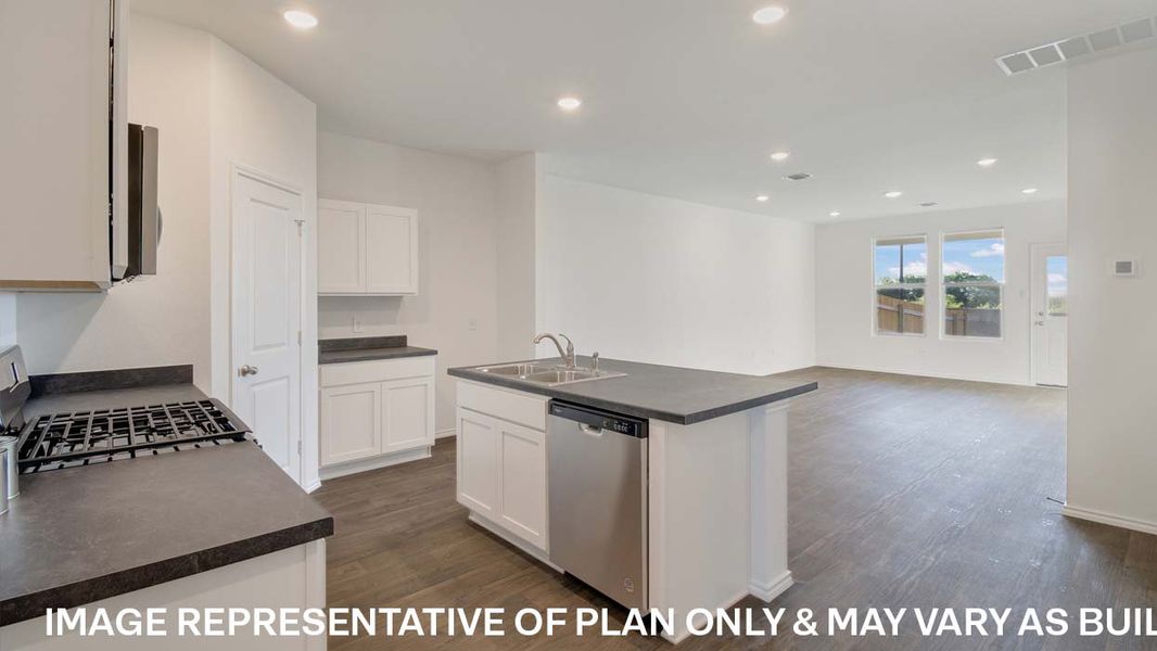 Furnished interior view inside a new home in Wayside, Uhland (Image 4).