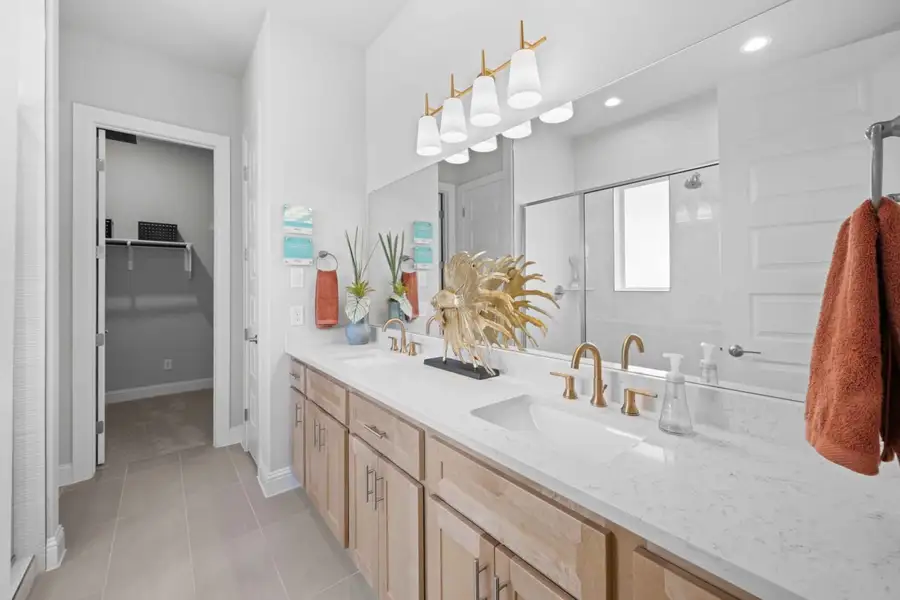 Furnished interior view inside a new home in Cross Creek, Cedar Park (Image 19).