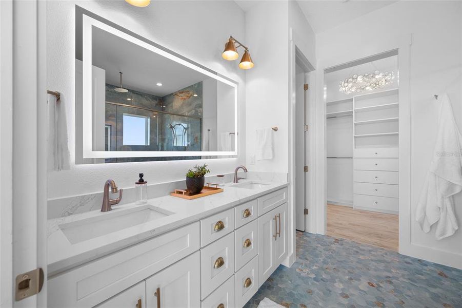 Furnished interior view inside a new home in , Treasure Island (Image 42).