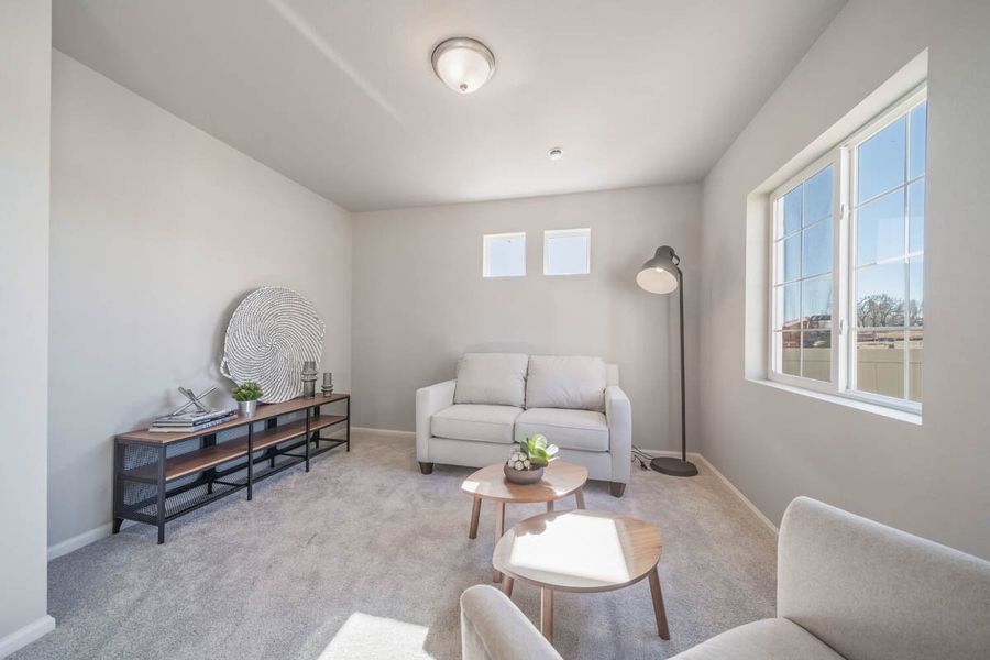 Furnished interior view inside a new home in Thompson River Ranch, Johnstown (Image 12).