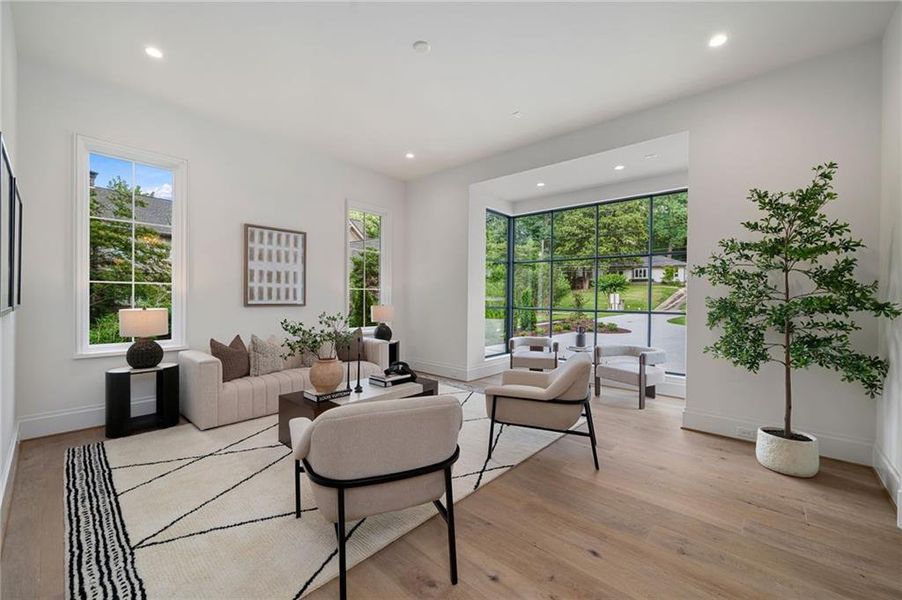 Furnished interior view inside a new home in , Atlanta (Image 45).