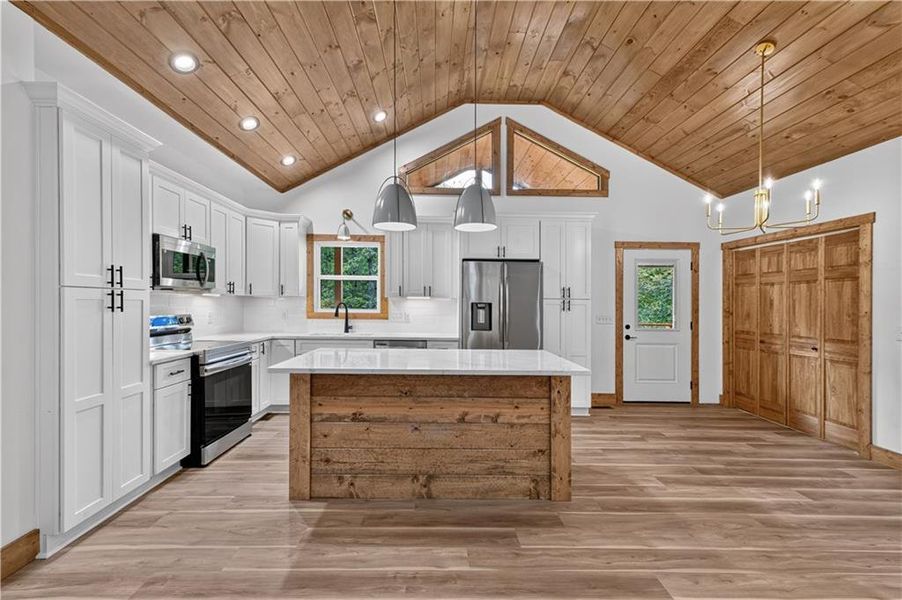 Furnished interior view inside a new home in , Ellijay (Image 4).
