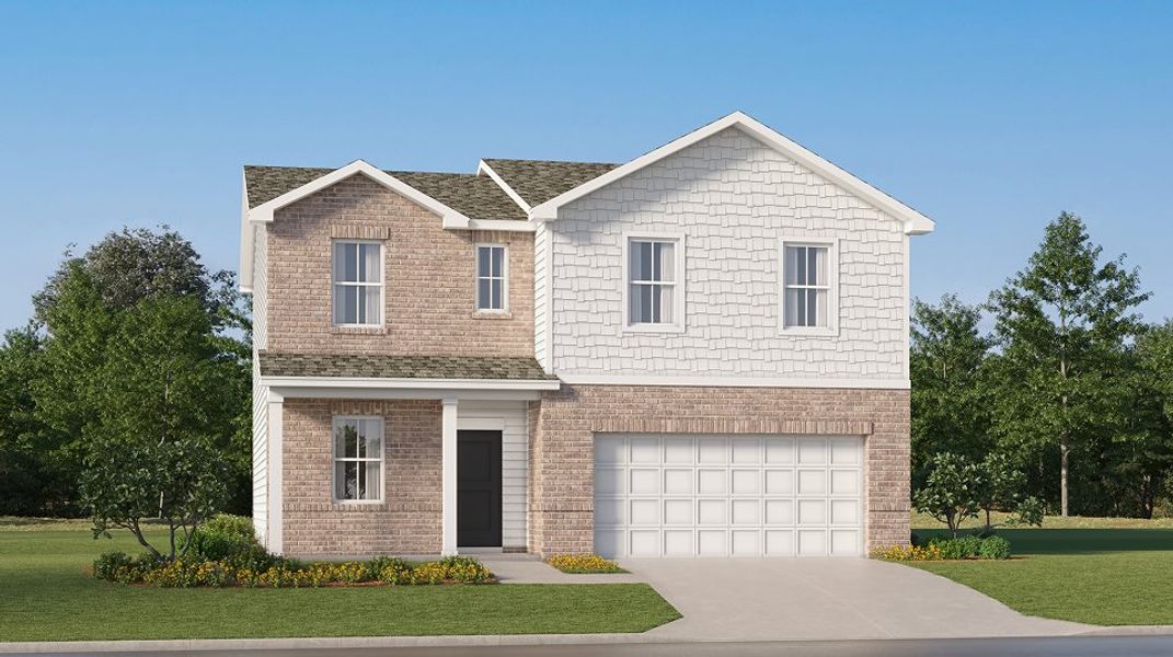 Front exterior of a new home in Summit View, Cleveland, TN, highlighting curb appeal (Image 1). Front exterior of a new home in Summit View, Cleveland, TN, highlighting curb appeal (Image 1).