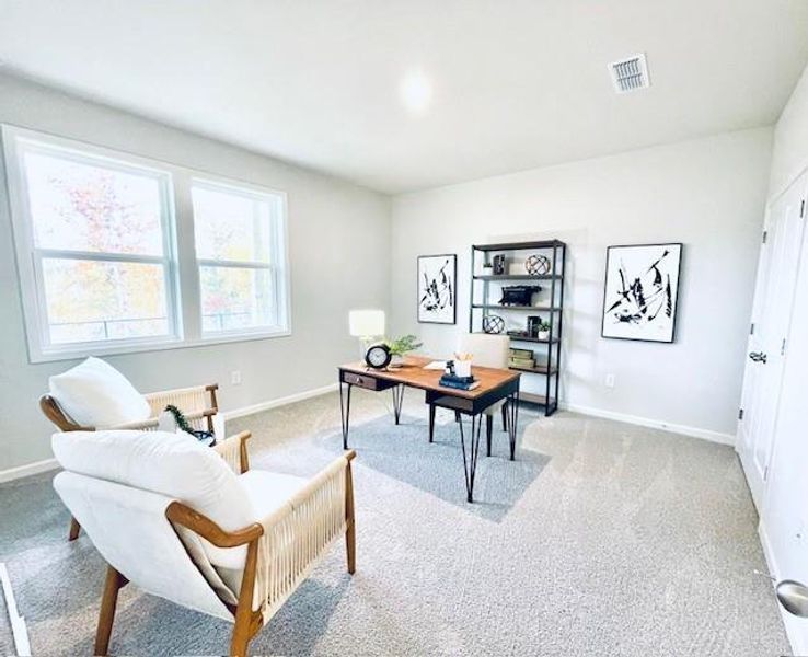Furnished interior view inside a new home in Towne Village at Suwanee Dam, Sugar Hill (Image 14).