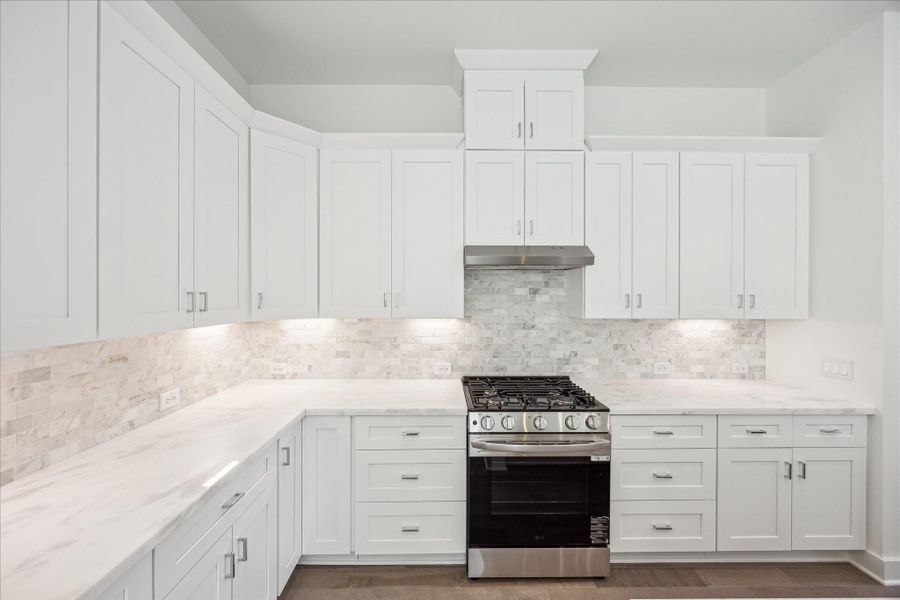 Kitchen Has Marble Counters and Marble Backsplash * Under Cabinet Lighting. Kitchen Has Marble Counters and Marble Backsplash * Under Cabinet Lighting.