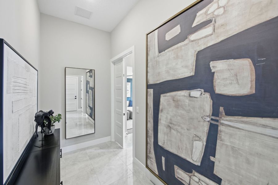 Furnished interior view inside a new home in Marigold, Davie (Image 22). Furnished interior view inside a new home in Marigold, Davie (Image 22).