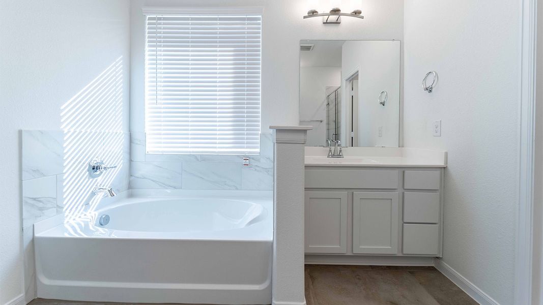 Furnished interior view inside a new home in Sunfield, Buda (Image 8).