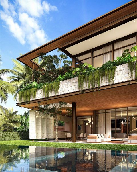 Exterior details and patio area of a home in , Golden Beach (Image 2). Exterior details and patio area of a home in , Golden Beach (Image 2).