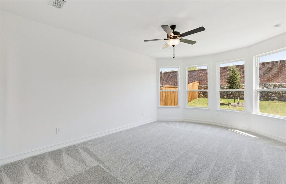 Primary Bedroom with Bay Windows Primary Bedroom with Bay Windows