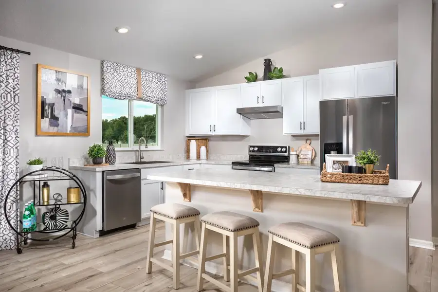 Representative furnished interior of a home built from the 2168 by KB Home in Canoe Creek Reserve III, St. Cloud (Image 4).