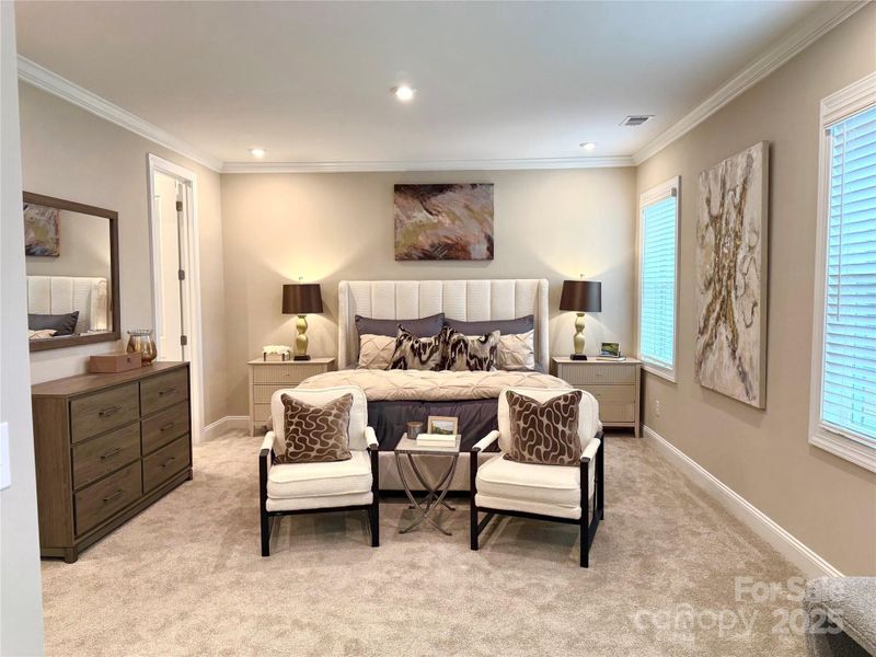 Furnished interior view inside a new home in The Townes at Wade Ardrey, Charlotte (Image 27).