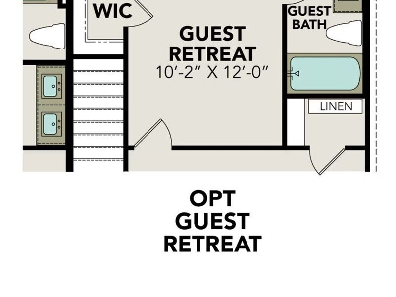 2D floor plan layout of this home in Horizon Pointe, San Antonio, TX (Image 5). 2D floor plan layout of this home in Horizon Pointe, San Antonio, TX (Image 5).