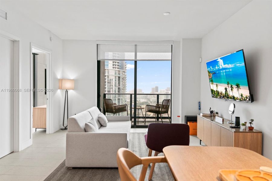 Furnished interior view inside a new home in , Miami (Image 5).