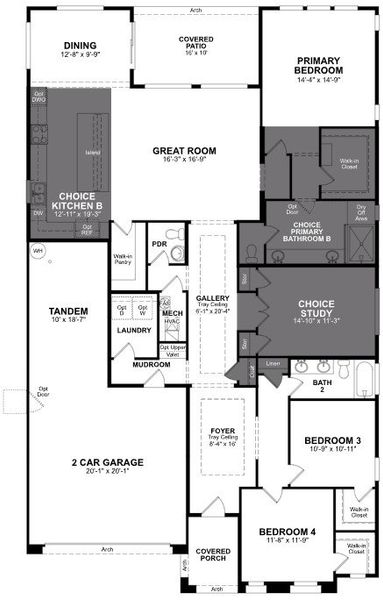 2D floor plan layout of this home in Tirreno at IronWing, Litchfield Park, AZ (Image 3). 2D floor plan layout of this home in Tirreno at IronWing, Litchfield Park, AZ (Image 3).