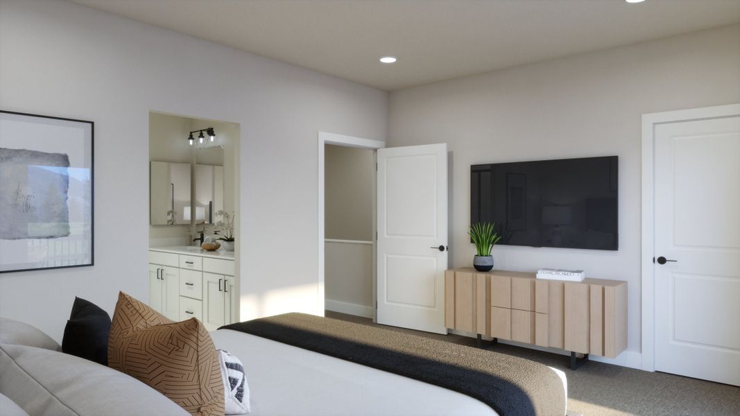 Representative furnished interior of a home built from the A by Trumark Homes in Erie Highlands, Erie (Image 10).