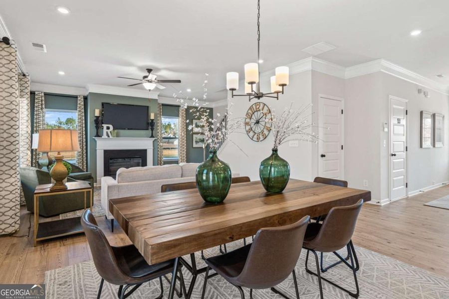 Furnished interior view inside a new home in Bryson Farms, Byron (Image 9).