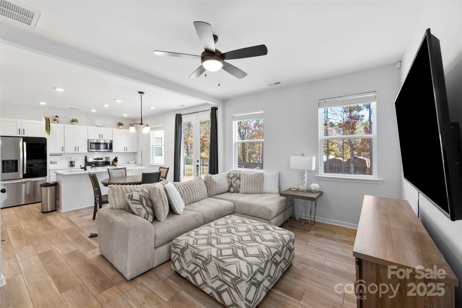 Furnished interior view inside a new home in Surrey Woods, Charlotte (Image 13).