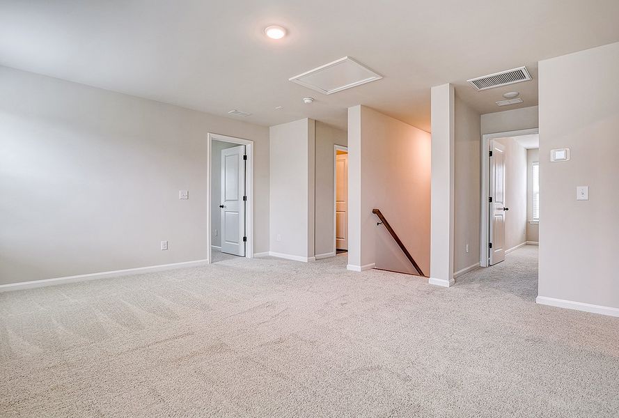 Representative unfurnished interior of a home built from the Washington by Ashton Woods in Watson Hill, Summerville (Image 10).