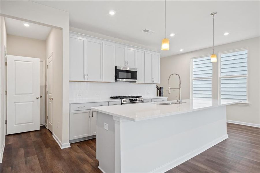 Furnished interior view inside a new home in The Village at Shallowford, Kennesaw (Image 10).
