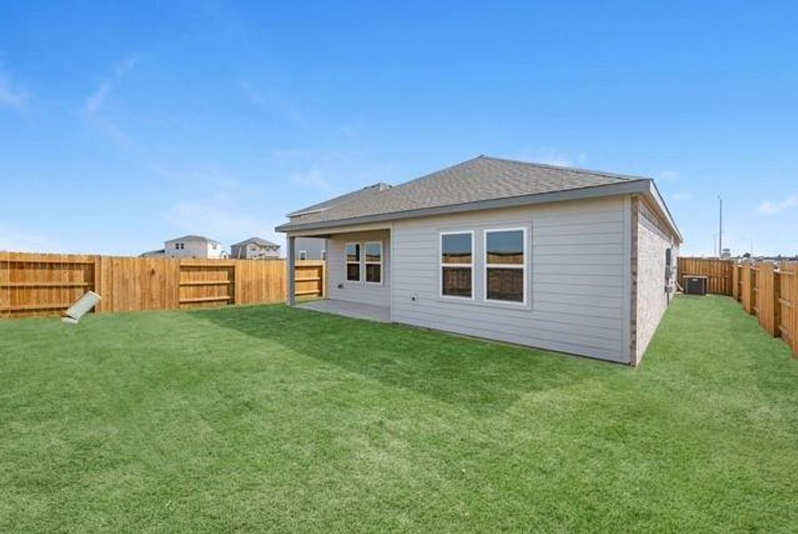 Exterior details and patio area of a home in Sunterra Lakes, Brookshire (Image 14). Exterior details and patio area of a home in Sunterra Lakes, Brookshire (Image 14).