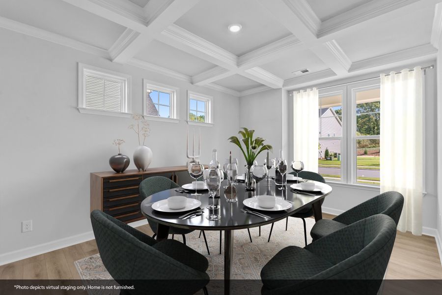 Furnished interior view inside a new home in Fieldstone, Lexington (Image 10). Furnished interior view inside a new home in Fieldstone, Lexington (Image 10).