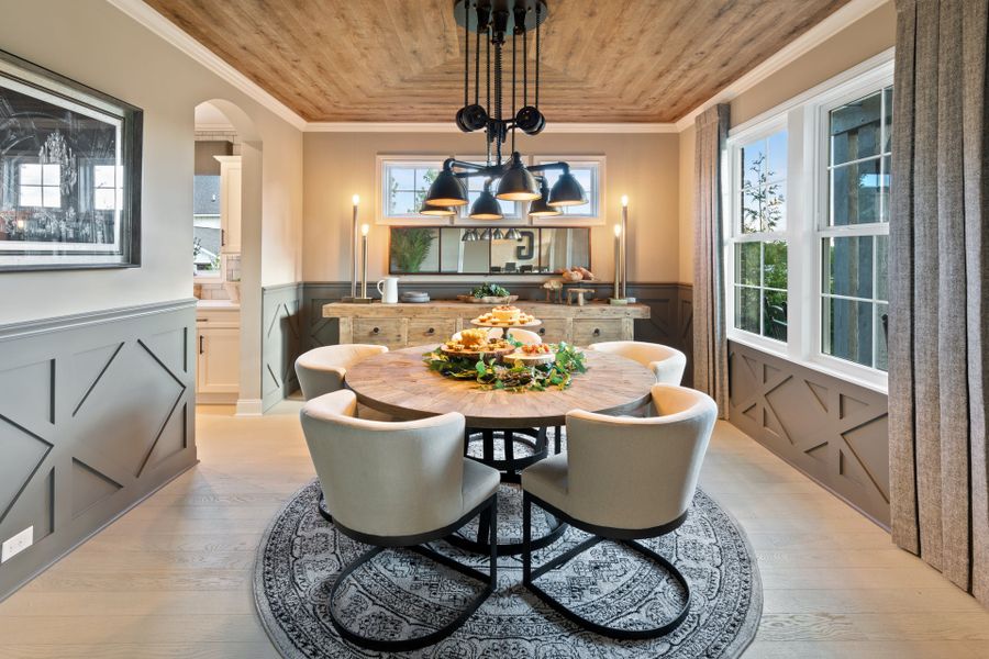 Representative furnished interior of a home built from the Paxton by Fischer Homes in Veranda Manor, Canton (Image 5).