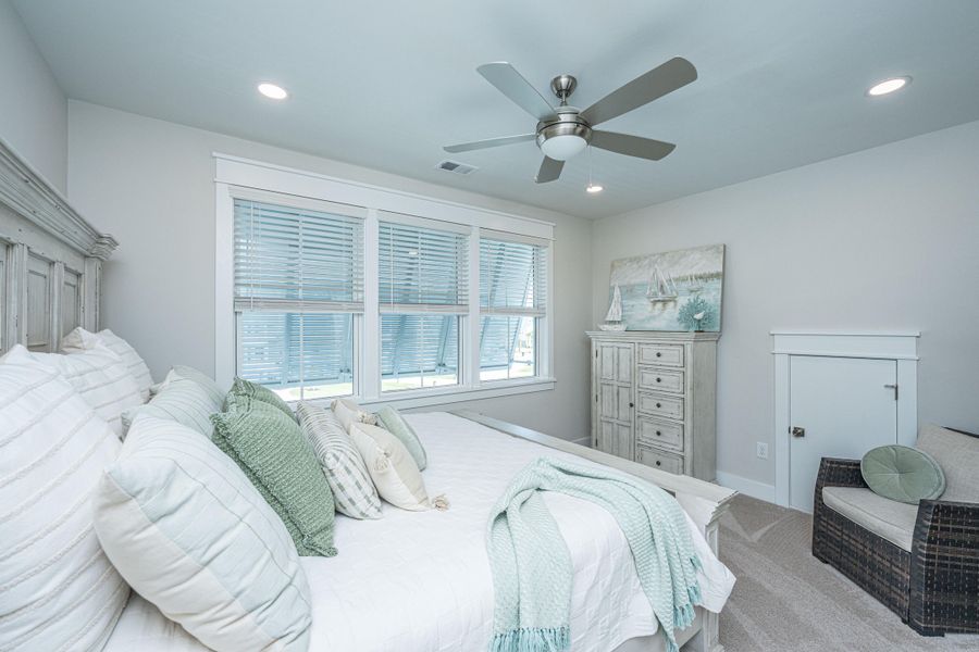 Furnished interior view inside a new home in Overlook at Copahee Sound, Awendaw (Image 33).