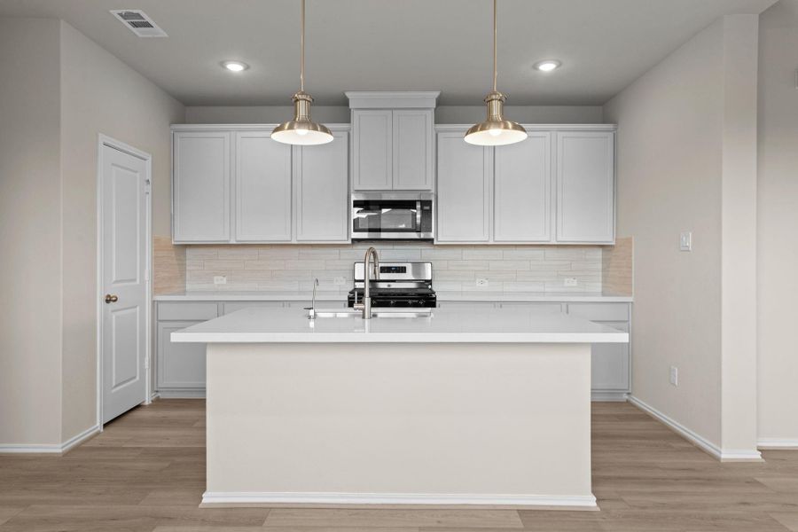 Furnished interior view inside a new home in Bridgeland, Cypress (Image 8).