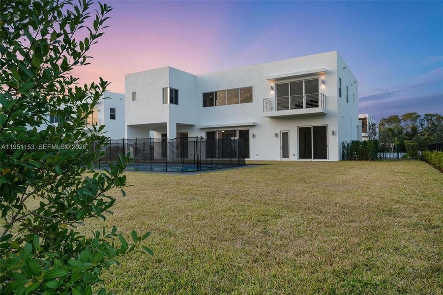 Exterior details and patio area of a home in , Weston (Image 34).