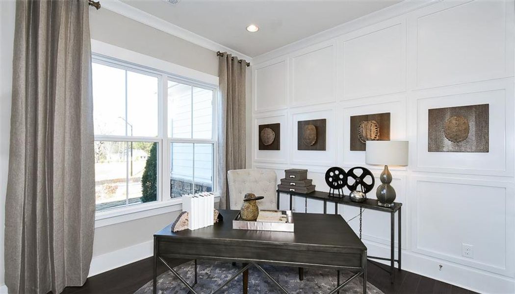 Furnished interior view inside a new home in Traditions of Braselton, Jefferson (Image 4).