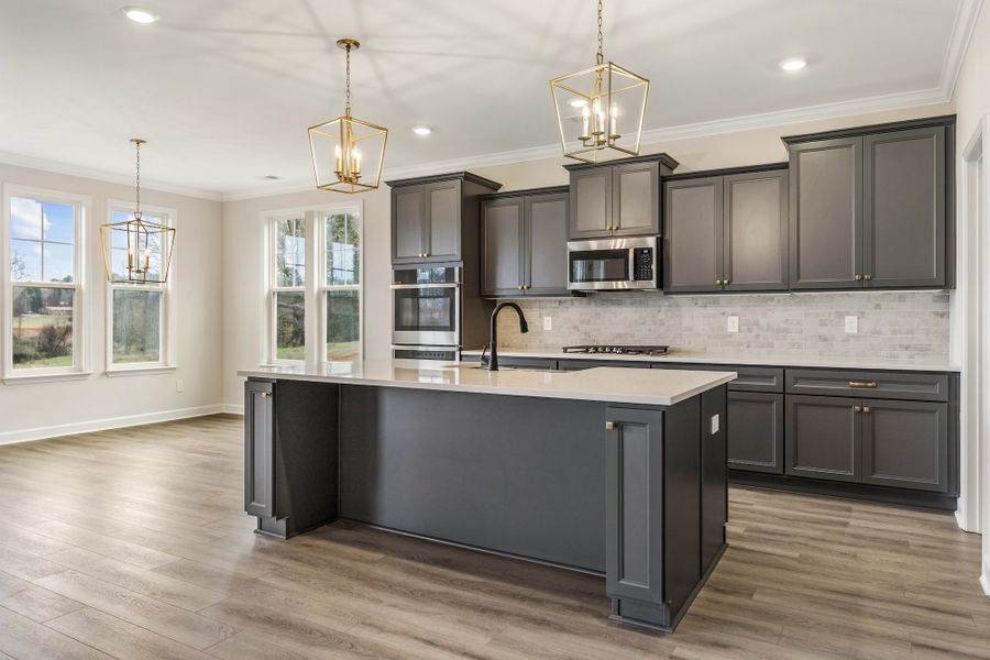 Furnished interior view inside a new home in Ridgecrest at Midway, Anderson (Image 10).